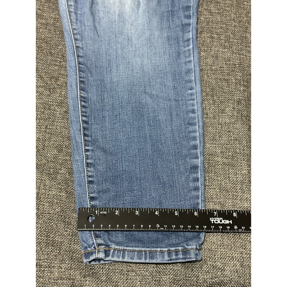 Ava & Viv Women's 20W Jeans Blue Denim Skinny Stretch Casual - Picture 5 of 8